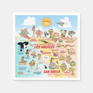 Niedlich SoCal Serviette