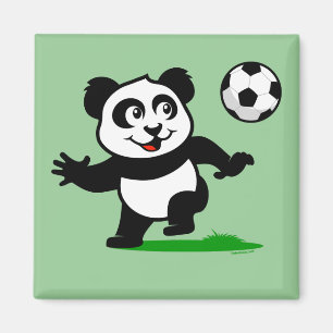 Niedlich Soccer Panda Magnet