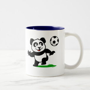 Niedlich Soccer Panda Zweifarbige Tasse