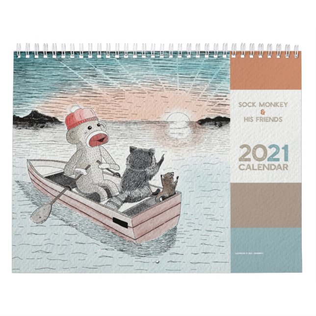Niedlich Sockmonkey und seine Freunde - Kalender 2 (Titelbild)