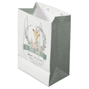 Niedlich Soft Safari Giraffe Blumengarnitur Kinder Mittlere Geschenktüte