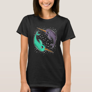 Niedlich Space Narwhals Narwhal Outerspace T-Shirt