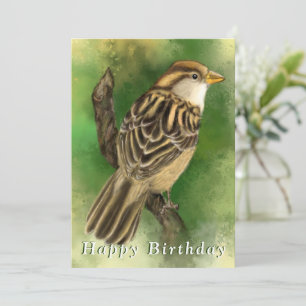 Niedlich Sparrow Birthday Gard