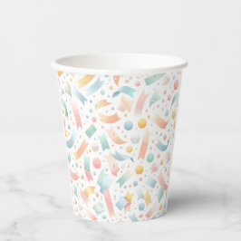 Niedlich Spaß Kinder Confetti Farbenfrohe Pastel G Pappbecher