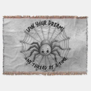 Niedlich Spider Inspiration Zitat Monogram auf gra Decke