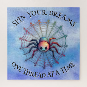 Niedlich Spider Inspiration Zitat Monogramm auf bl Puzzle