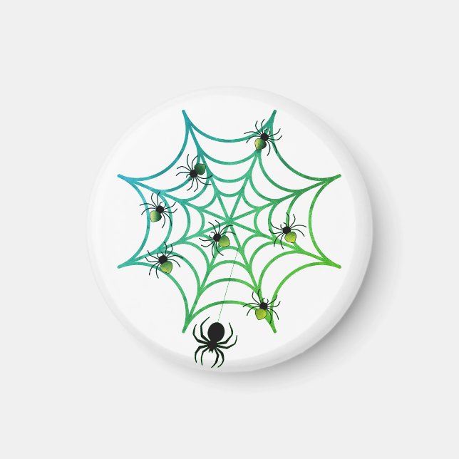 Niedlich Spider-Webmagnet-Design Magnet (Vorne)