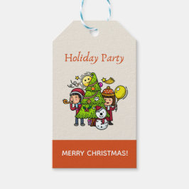 Niedlich spielerische Hand Reihenhausfeier Weihnac Geschenkanhänger