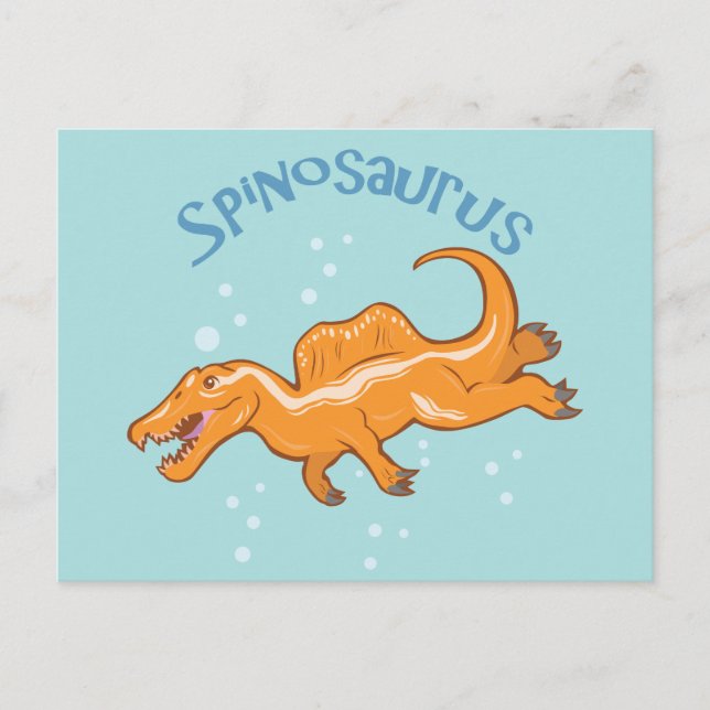 Niedlich Spinosaurus Postkarte (Vorderseite)