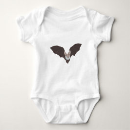 Niedlich Spooky Bat Illustration Baby Strampler