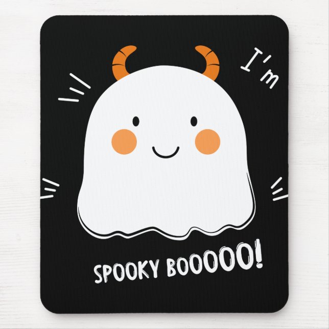 Niedlich Spooky Boo Demon Ghost Mousepad (Vorne)
