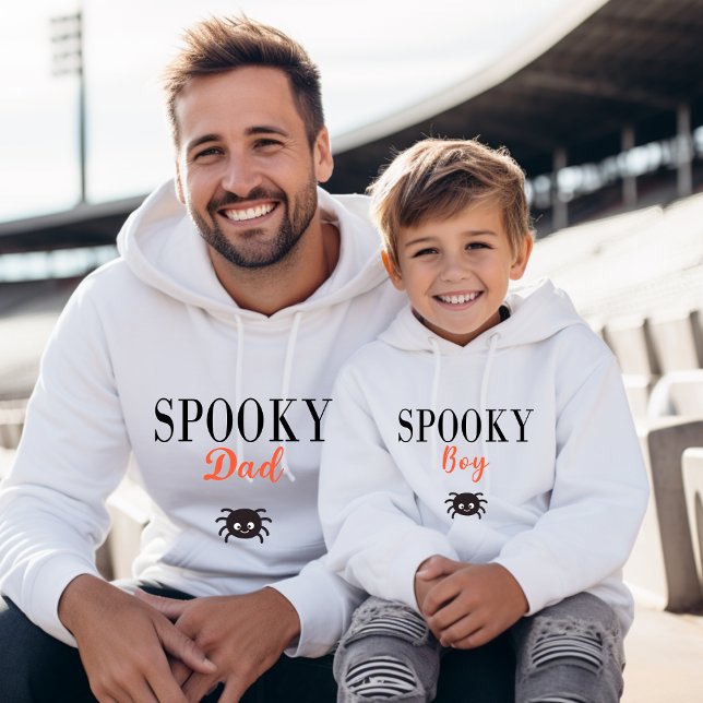 Niedlich Spooky Boy Family Halloween Spider Hoodie (Von Creator hochgeladen)