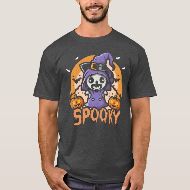 Niedlich Spooky Design Premium Freunde T-Shirt (Vorderseite)