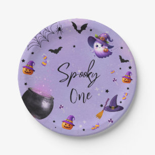 Niedlich Spooky Erstes Geburtstag Halloween-Party  Pappteller