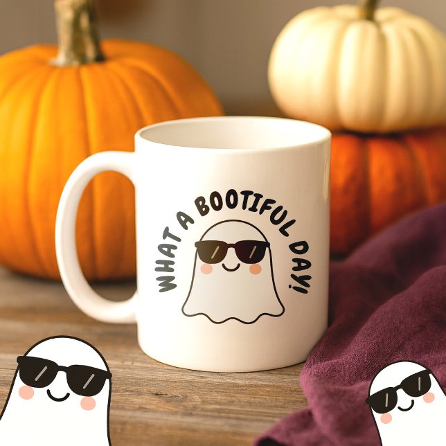 Niedlich Spooky Funny Little Ghost Playful Hallowe Kaffeetasse (Von Creator hochgeladen)