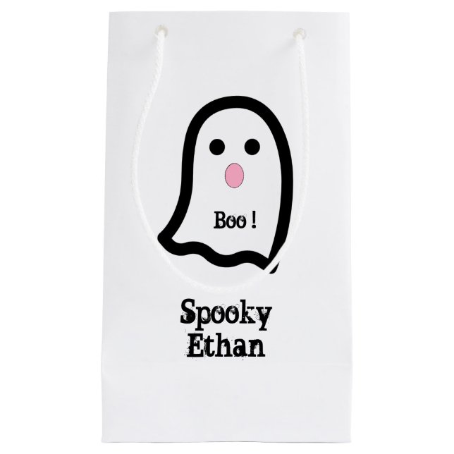 Niedlich Spooky Ghost Boo Kleine Geschenktüte (Vorderseite)