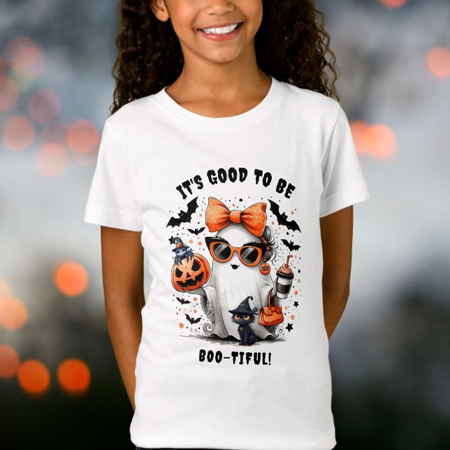 Niedlich Spooky Ghost Girl Halloween T-Shirt (Von Creator hochgeladen)
