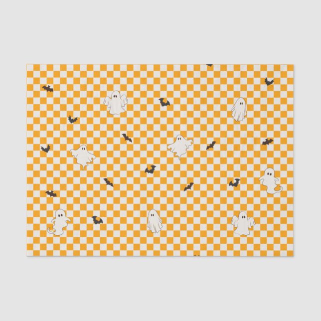 Niedlich Spooky Ghost Halloween Teen Geburtstag Seidenpapier (Vorderseite)