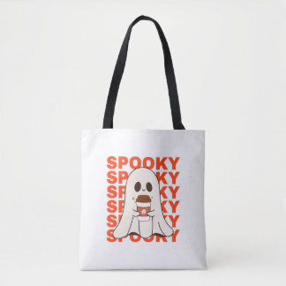 Niedlich Spooky Ghost Halloween Tote Bag