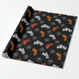 Niedlich Spooky Ghost Pattern Halloween Geschenke Geschenkpapier