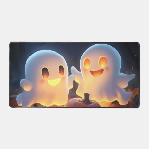 Niedlich Spooky Halloween Cartoon Ghosts Glows Pum Schreibtischunterlage