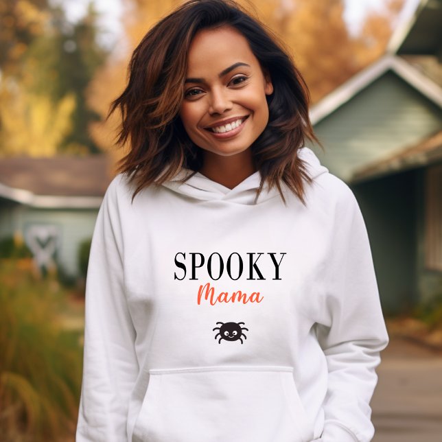 Niedlich Spooky Mama Family Halloween Spider Hoodie (Von Creator hochgeladen)