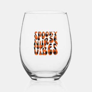 Niedlich Spooky Nurse Halloween Weinglas Ohne Stiel