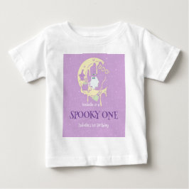 Niedlich Spooky One Ghost Moon Halloween 1. Geburt Baby T-shirt