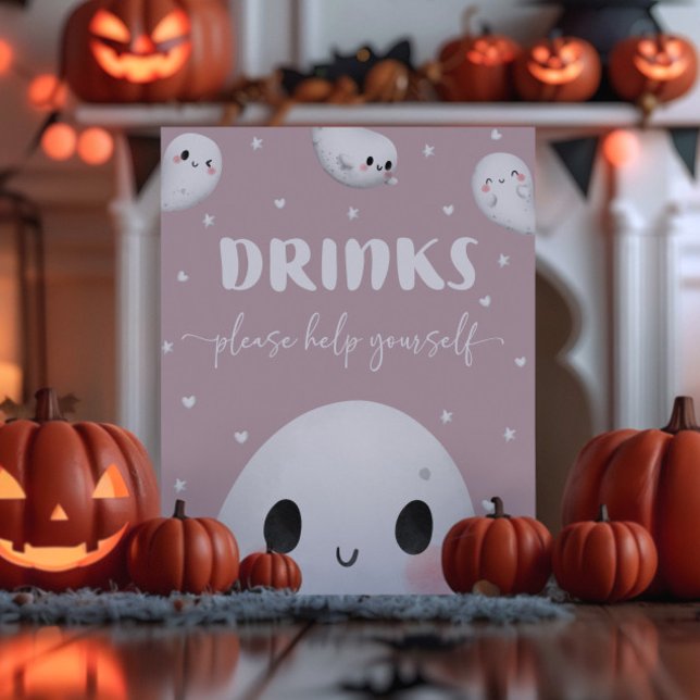 Niedlich Spooky One Halloween Drinks signieren Poster (Von Creator hochgeladen)