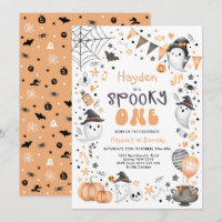 Niedlich Spooky One Halloween Ghost 1. Geburtstag