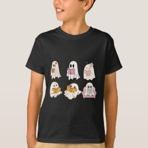 Niedlich Spooky Reading Book Halloween Fall Ghost T-Shirt