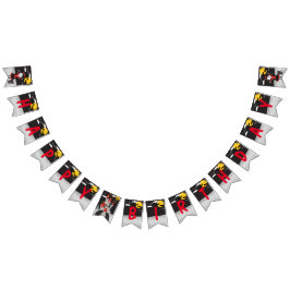 Niedlich Spooky Vampire Girl Halloween Kindergebur Wimpelkette