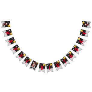 Niedlich Spooky Vampire Girl Halloween Kindergebur Wimpelkette