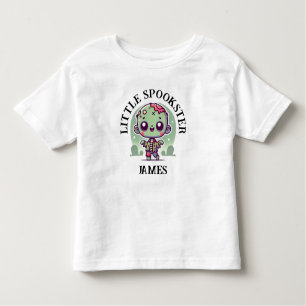 Niedlich, Spooky Zombie, Individuelle Name, Hallow Kleinkind T-shirt
