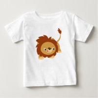Niedlich Spright Cartoon Lion Baby T - Shirt