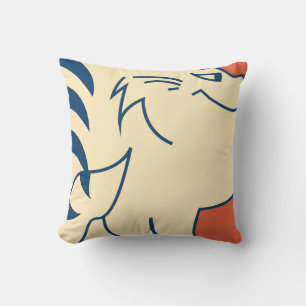 Niedlich Square Fat Cat on Pillow - Kotakotak Kissen