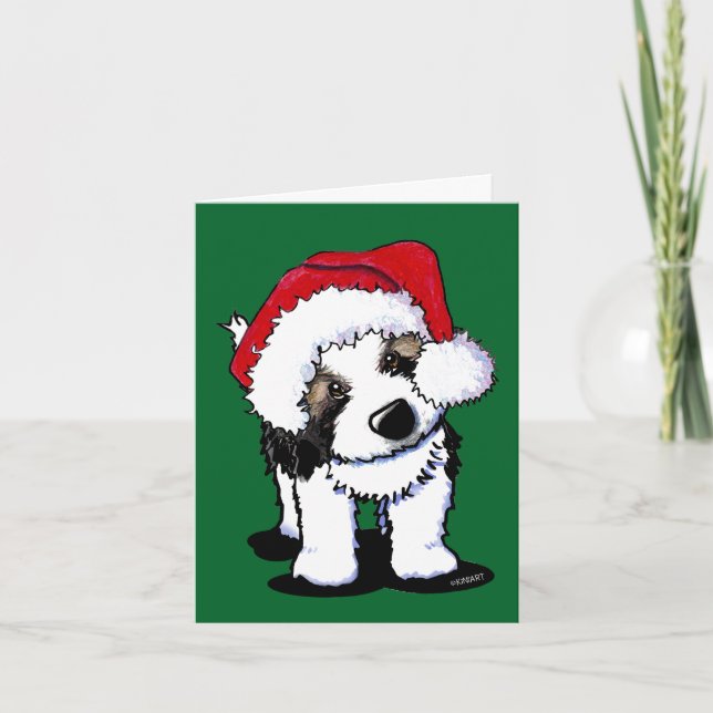 Niedlich St. Bernard Weihnachten (Vorderseite)