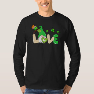 Niedlich St Patrick S Gnome Liebe Lucky Gnome Klee T-Shirt