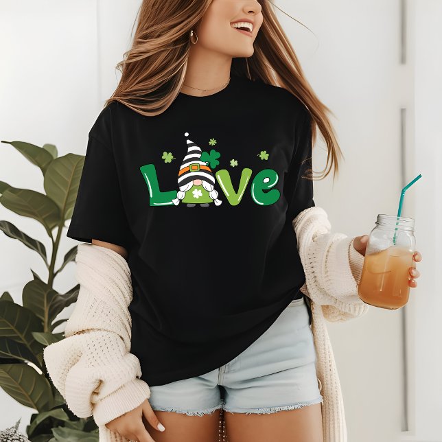 Niedlich St Patrick's Day Irish Green Liebe Girl G Tri-Blend Shirt (Von Creator hochgeladen)