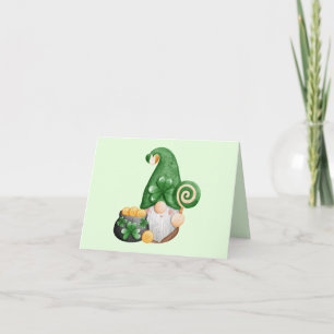 Niedlich St. Patrick's Day Lucky Gnome Karte