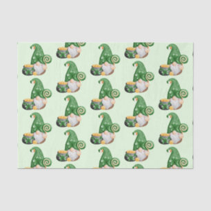 Niedlich St. Patrick's Day Lucky Gnomes Seidenpapier