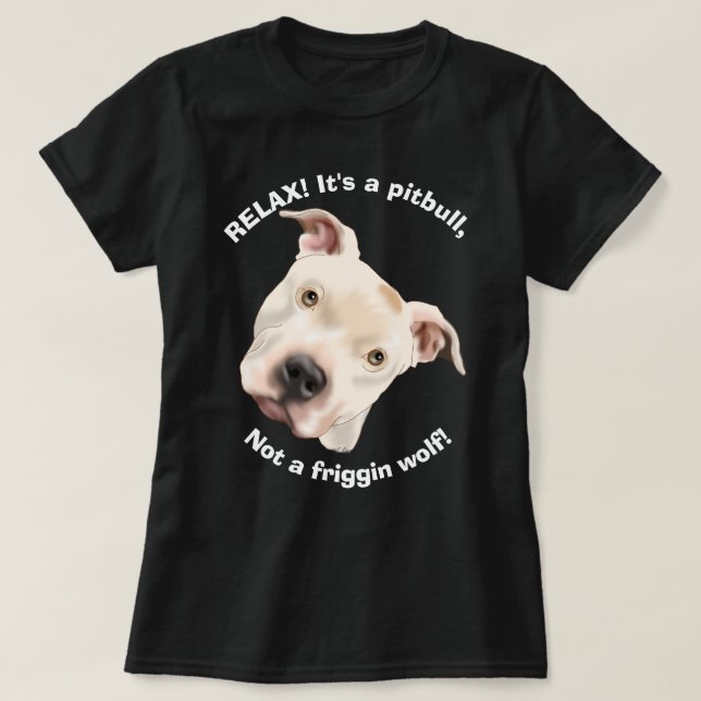 Niedlich Staffordshire Terrier Pitbull Puppy T-Shirt (Design vorne)
