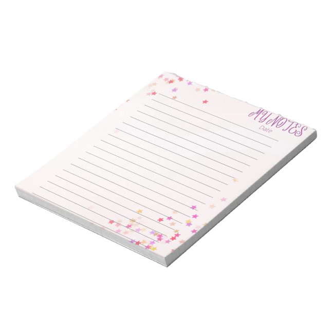 Niedlich Stars Kids Stationary Notepad Notizblock (Rotiert)