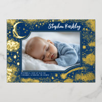 Niedlich Stars Moon Celestial Neugeborenes Foto Ge