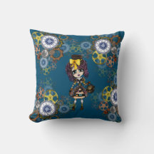 Niedlich Steampunk Girl Pinky Kawaii Chibi von Lea