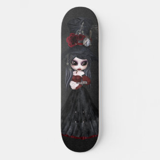 Niedlich Steampunk Goth Girl Black Skateboard