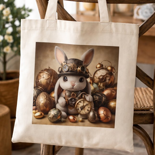 Niedlich Steampunk Osterhase Tragetasche (Von Creator hochgeladen)