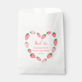 Niedlich Strawberry Baby Dusche Vielen Dank Geschenktütchen
