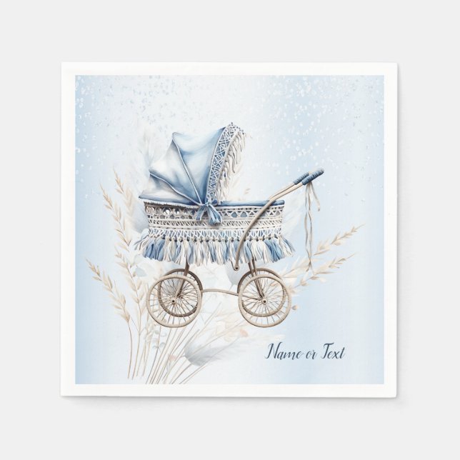 Niedlich Stroller Blume Schönes Party Serviette (Vorderseite)