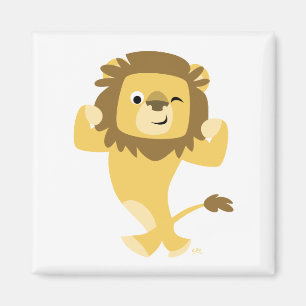 Niedlich Strong Cartoon Lion Magnet